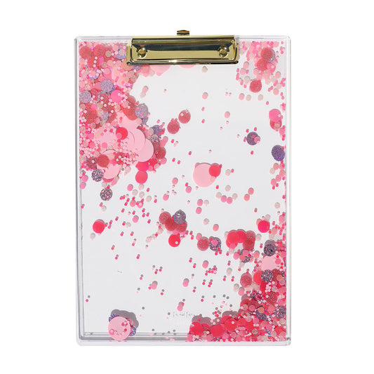 Pink Party Confetti Clipboard