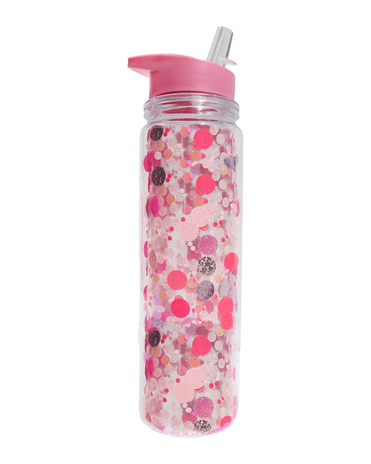 Pink Party Confetti Waterbottle