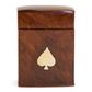WOOD CRAFTED PLAYING CARD SET IN WOODEN BOX