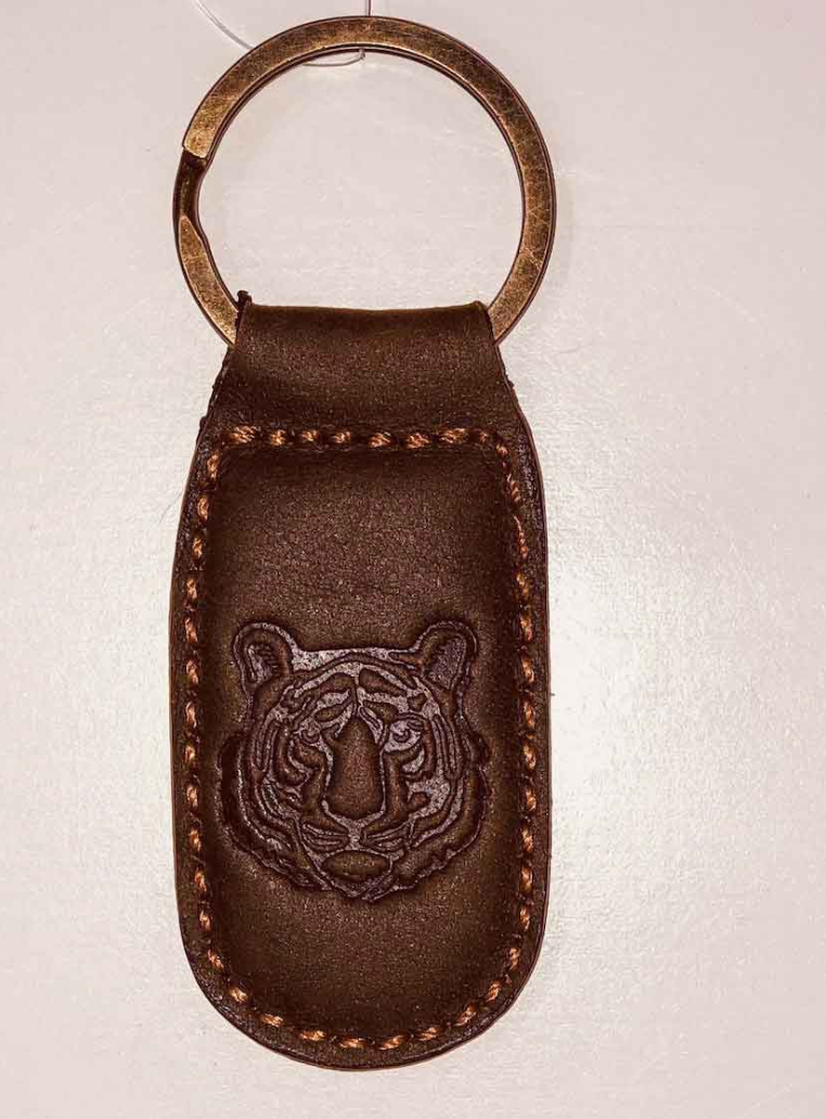 Men's Leather Keychain