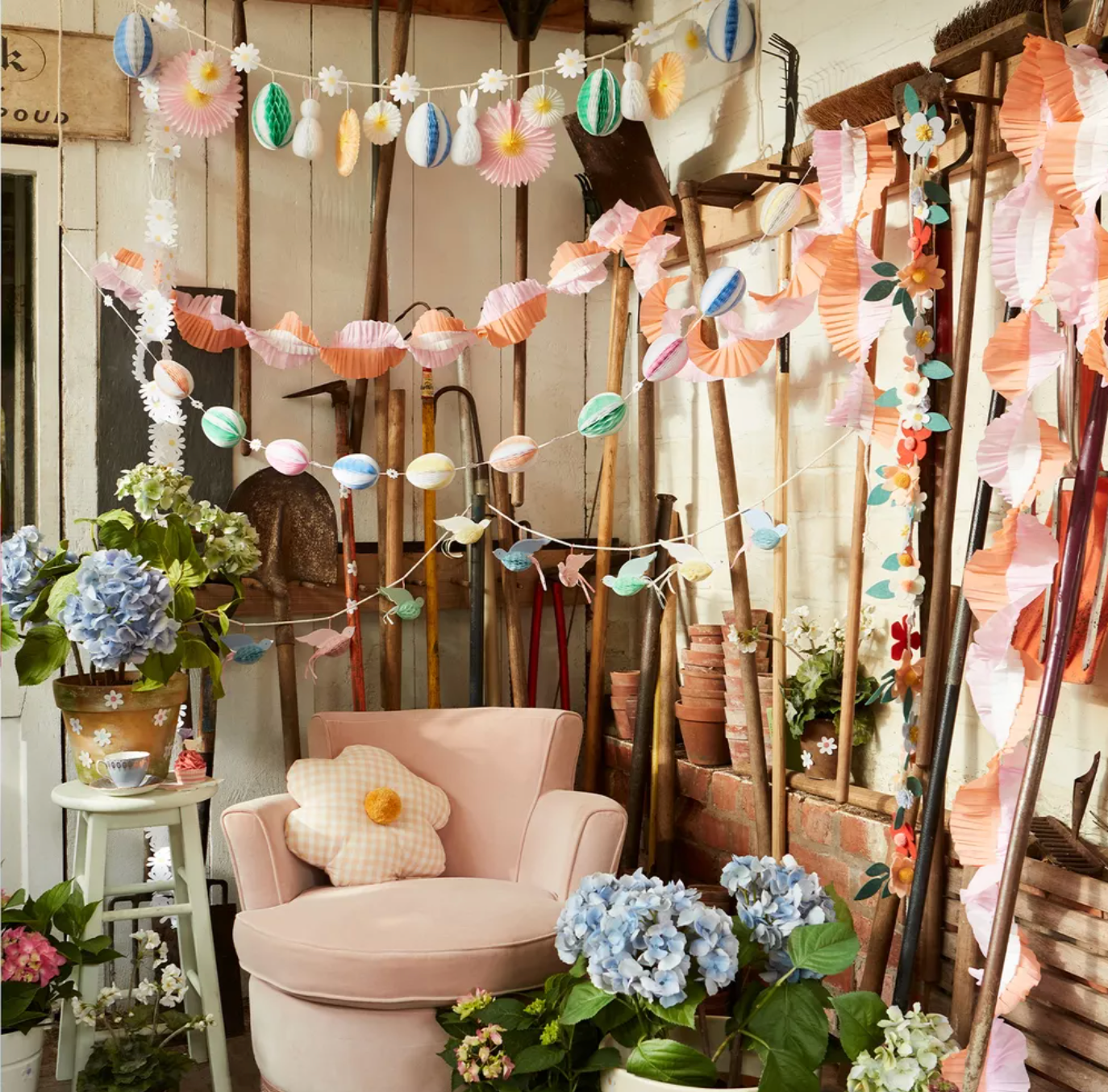 Honeycomb Egg Garland