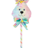 Bunny Head on Straw Pick