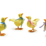 Ducklings with Colored Ribbons