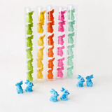 Flocked bunny tube of 6