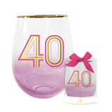 Birthday Stemless Wine Glass