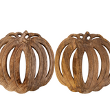 Wooden Pumpkin Trivet