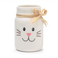 White Bunny Mason Jar