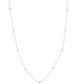 17" choker simplicity chain gold - 4mm pearl