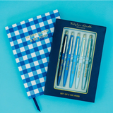 Gingham/Stars Notebook Set