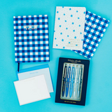 Gingham/Stars Notebook Set