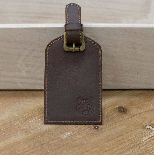 Men's Leather Embossed Luggage Tag