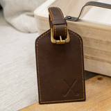 Men's Leather Embossed Luggage Tag