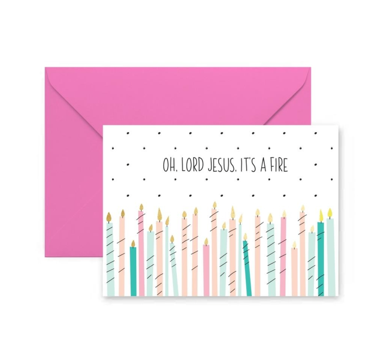 Lord Jesus Fire Greeting Card