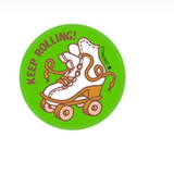 Keep Rolling!, Leather scent Retro Scratch 'n Sniff Stinky Stickers®
