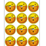 Orange-A-Proud!, Orange Candy scent Retro Scratch 'n Sniff Stinky Stickers®