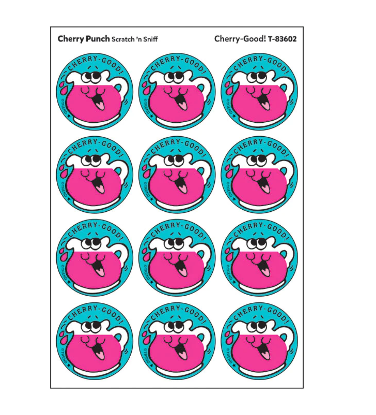 Cherry-Good!, Cherry Punch scent  Retro Scratch 'n Sniff Stinky Stickers®
