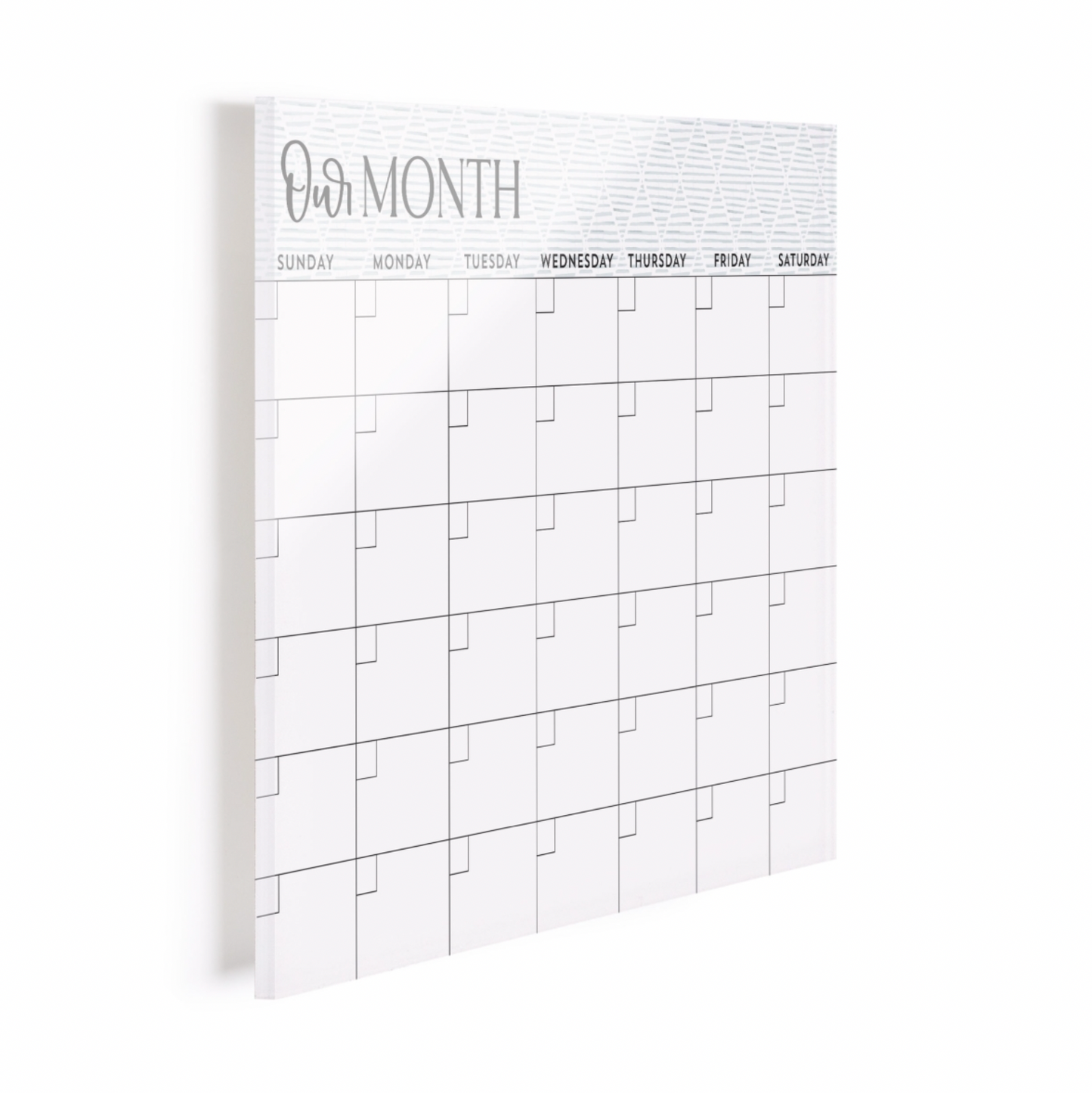 Our Month Wall Dry Erase Calender