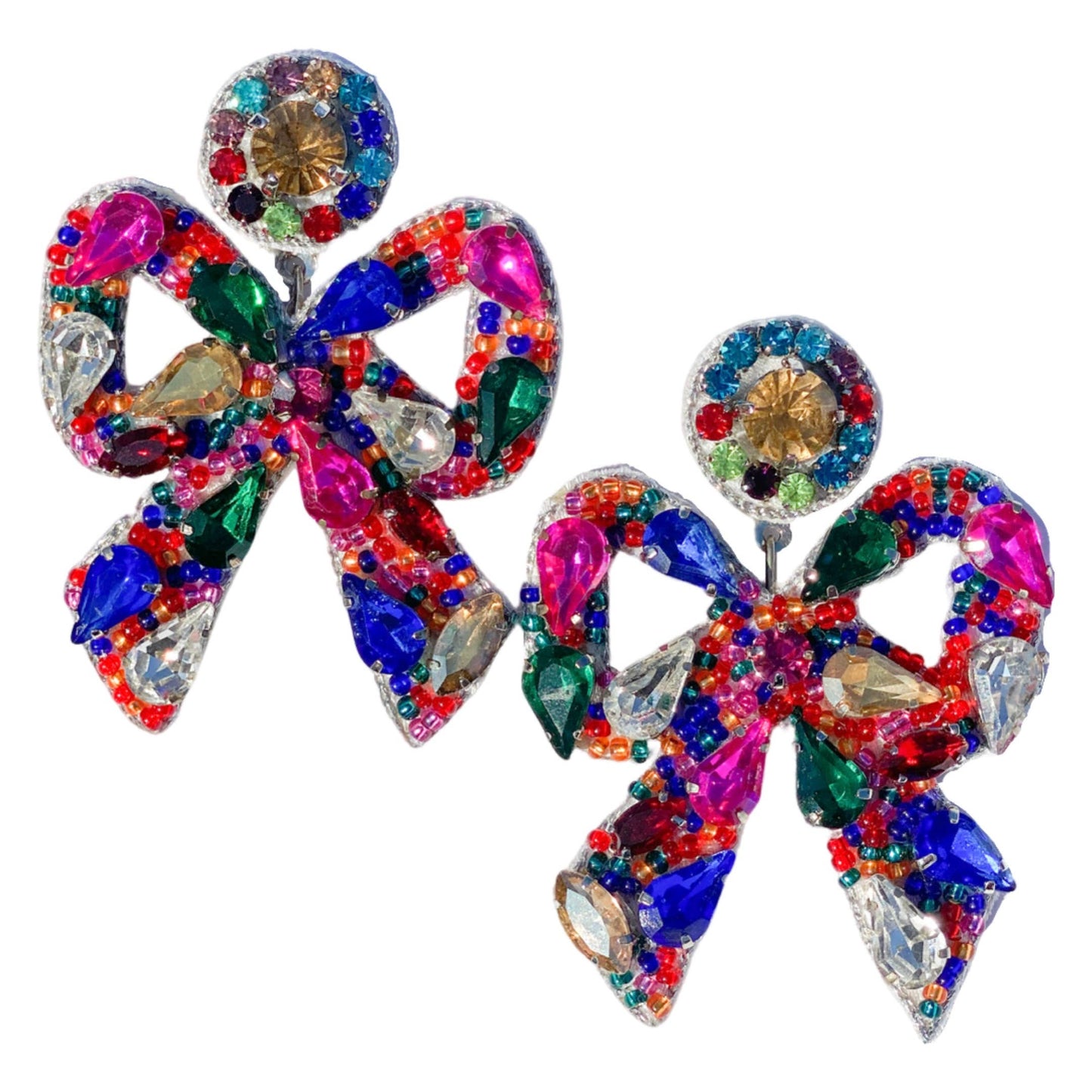 Hayley Bow Earrings | Multicolor
