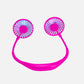 Neck Fan with LED Light - Pink