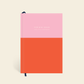 Red/Pink Colorblock Lined Notebook
