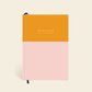 Pink/Orange Colorblock Lined Notebook