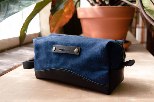 Canvas and Leather Dopp Kit