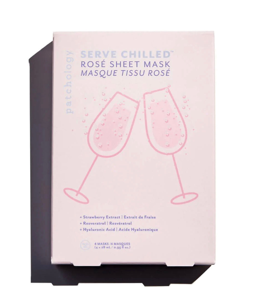 Serve chilled Rose Sheet Mask