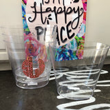 Acrylic Oval Trash Can