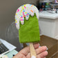 Green ice cream bar