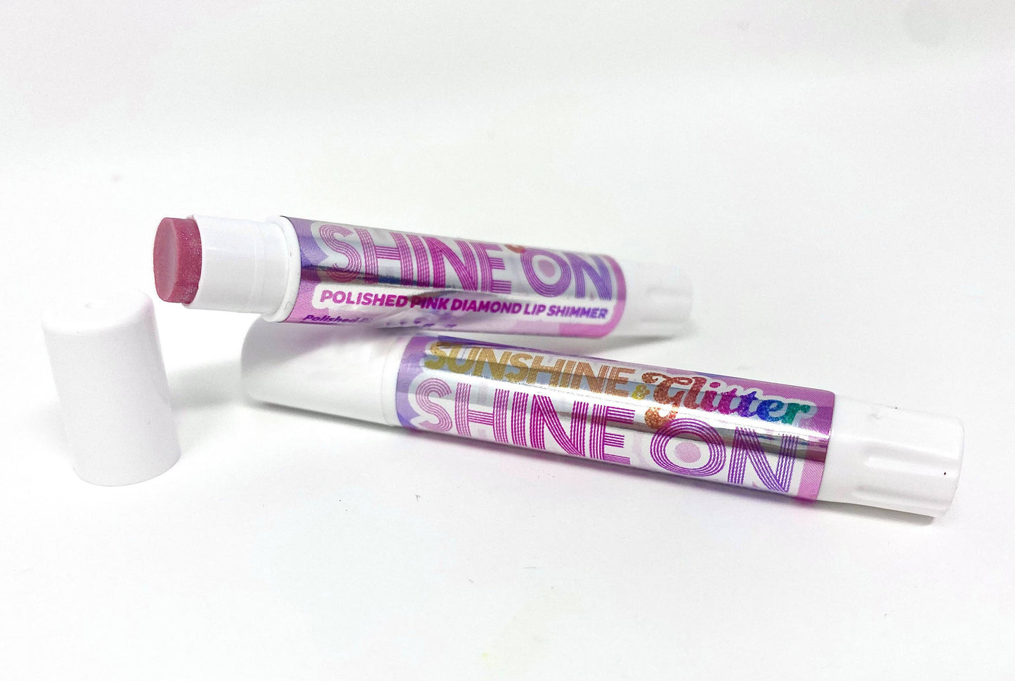 Sunshine & Glitter - SHINE ON Polished Pink Diamond Organic Lip Shimmer